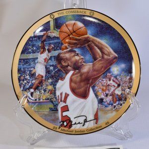 Michael Jordan The Comeback NBA Collector Plate Bradford Exchange